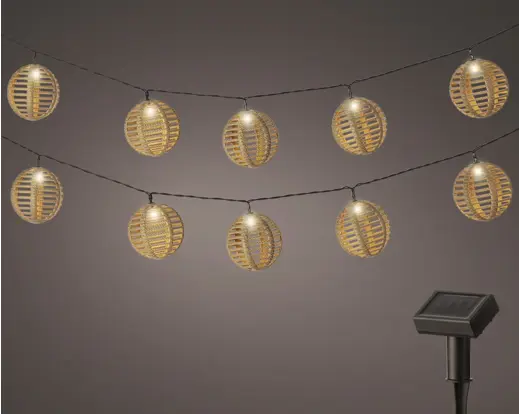 Solar Party Lights – Brown