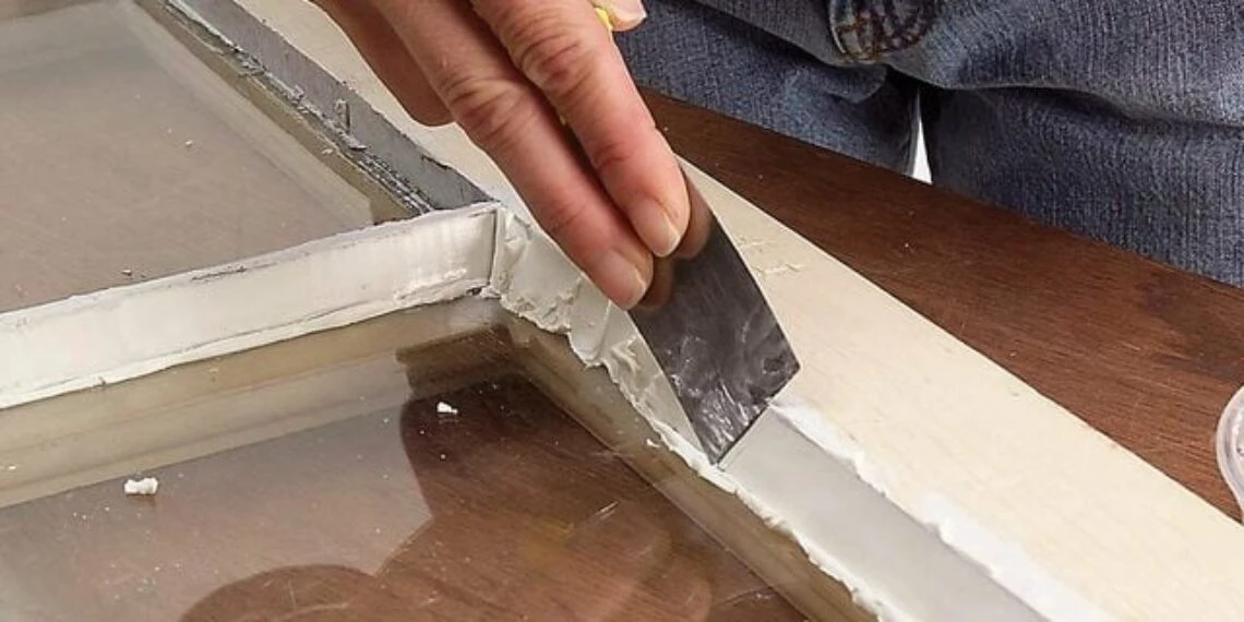 glaze a window