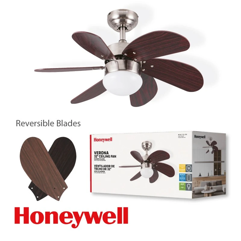 Decorative Ceiling Fan – 1 × E27 – 32 Inch