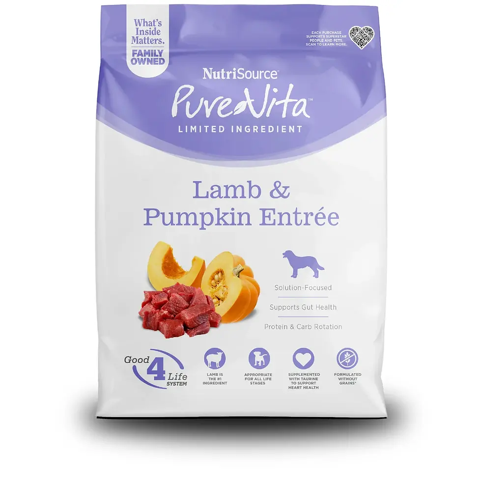 Limited Ingredient Lamb & Pumpkin Entrée Grain-Free Dry Dog Food 4 lb