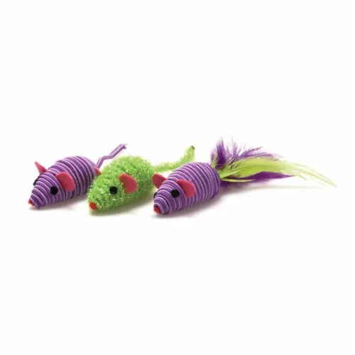 Three Twined Mice Cat Toys 3 pc