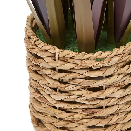 Zya Linen Bunch with Cement Pot – Height 91 Centimeter