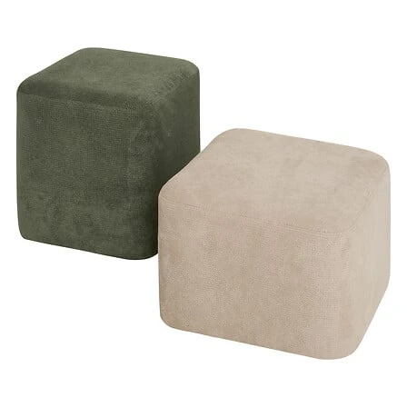 Pouf Doki Grey and Green - 2-in-1