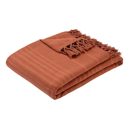 Bed Throw Anjali Terracotta - 230 × 250 Centimeter