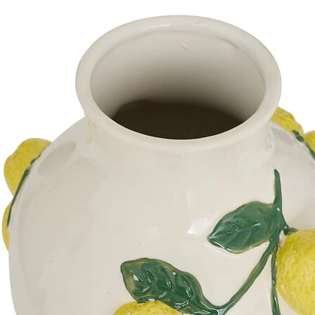 Vase Fruity Lemon Ceramic - Height 32.6 Centimeter
