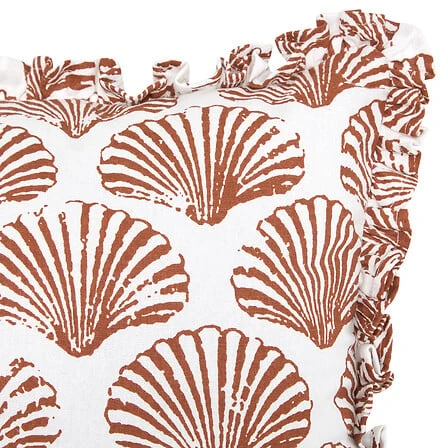 Oceania Cushion Printed Terracotta - 38 × 58 Centimeter