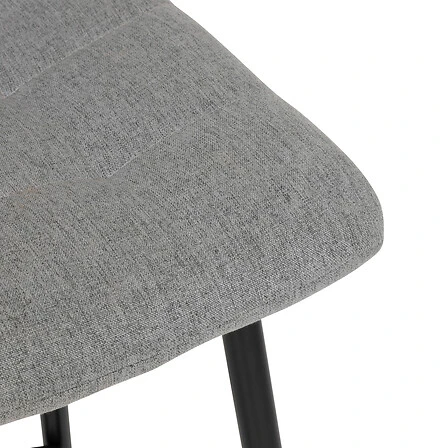 Sirac High Bar Chair Metal Legs Grey Fabric - 44 × 51 × 104 Centimeter