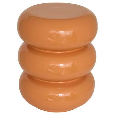 Coffee Table Stoneto Glossy Orange - Diameter 35 Centimeter