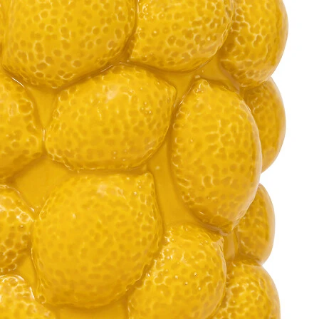 Yucatan Lemons Vase Yellow Ceramic - Height 18 Centimeter