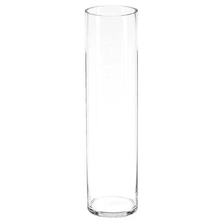 Cylinder Vase Clear Glass - Height 60 Centimeter