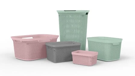 Scandi Grey Storage Basket - 17 Litres