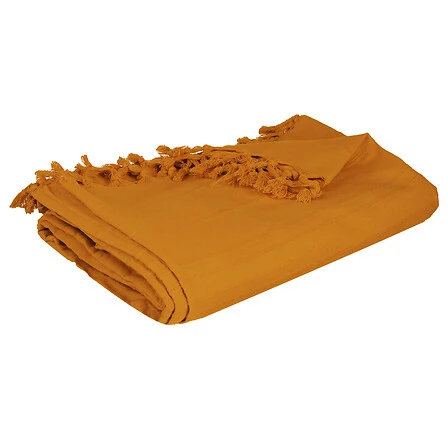 Bed Throw Ochre - 160 × 220 Centimeter