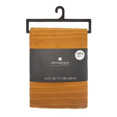 Bed Throw Ochre - 160 × 220 Centimeter