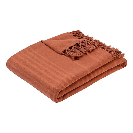 Bed Throw Anjali - 160 × 220 Centimeter - Terracotta