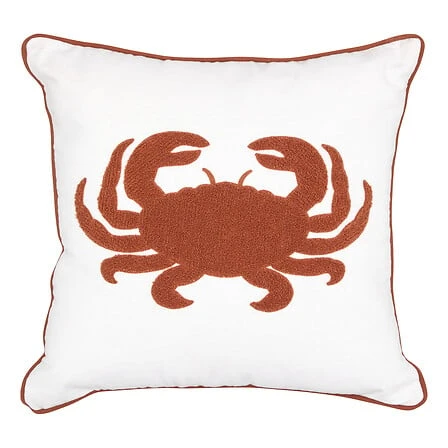 Embroidered Cushion Oceania - 45 × 45 Centimeter - White