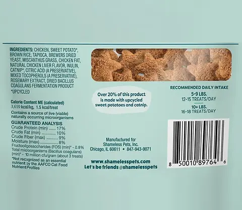 Catnip N Chill Chicken & Catnip Recipe Crunchy Cat Treats 2.5 oz
