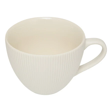 White Strata Breakfast Cup - 520 Millilitres