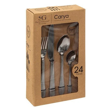 Carya Stainless Steel Cutlery - 24 Piece Set
