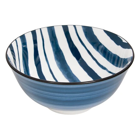 Bowl Umami Stripe - Diameter 15 Centimeter - Blue