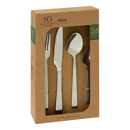 Alice Stainless Steel Cutlery - 24 Piece Set