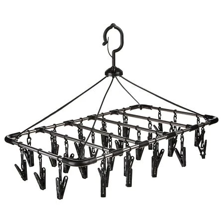 Stainless Steel And Plastic Drying Rack - 32 Clothes Pegs