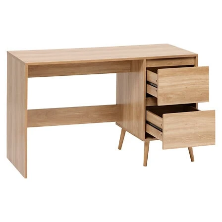 Abana Desk with 2 Drawers Beige - 120 × 48 × 75 Centimeter