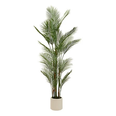 Merlo Palm White Ceramic Pot - Height 180 Centimeter