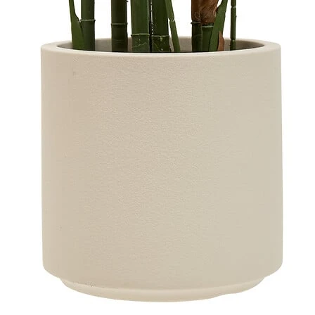 Merlo Palm White Ceramic Pot - Height 180 Centimeter