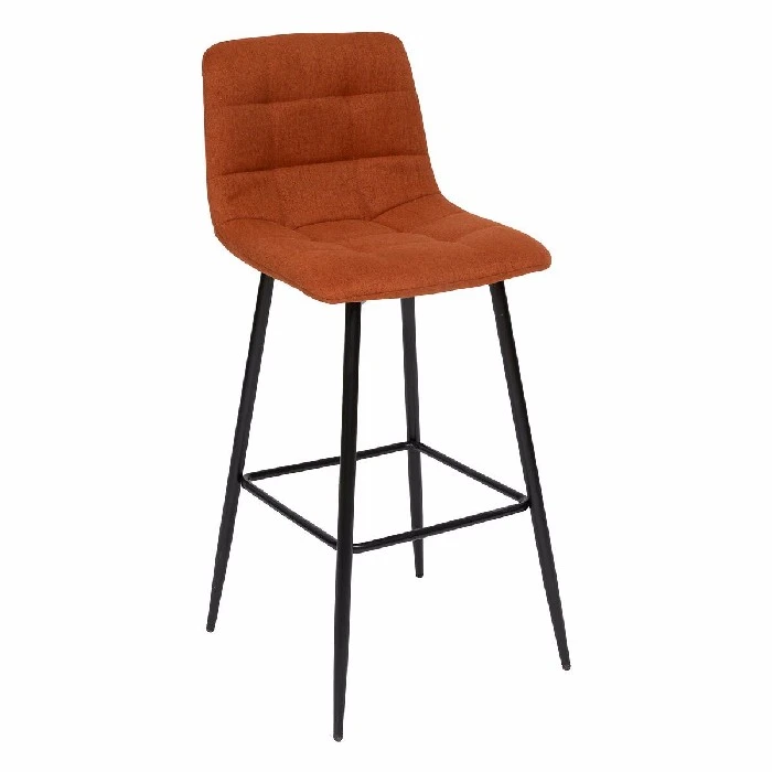 Sirac Bar Stool Amber And Black - Height 75 Centimeter