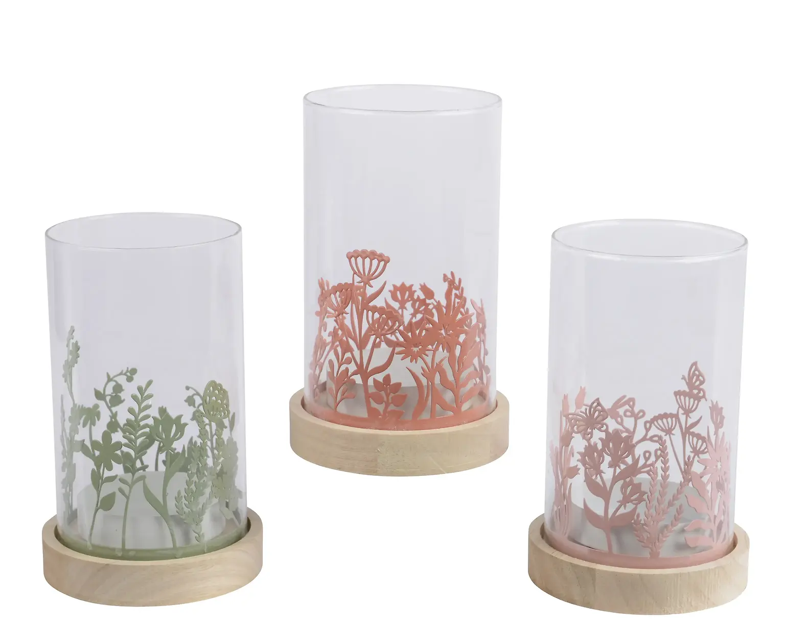 Glass Candle Holder – Assorted Colours