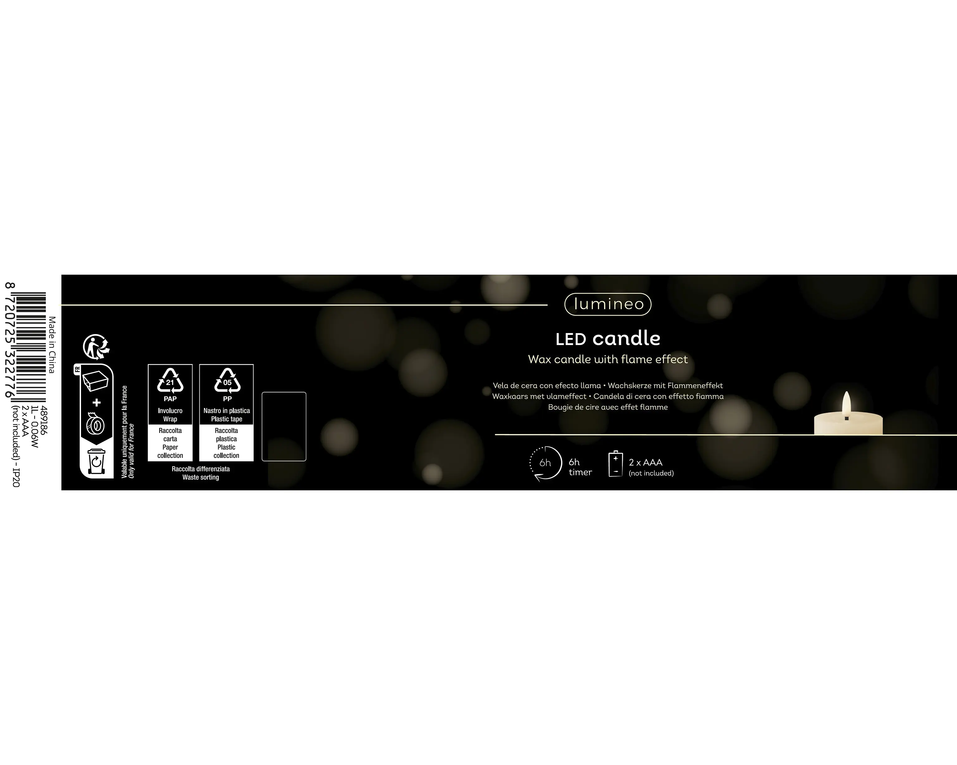 LED Wax Candle – Flame Effect