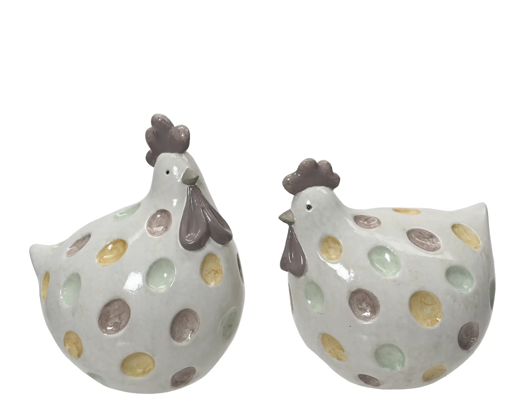 Terracotta Chicken Figurine – Assorted Colors