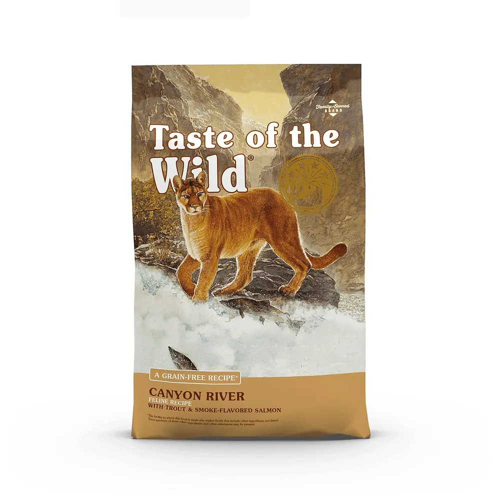 Canyon River Feline Recipe with Trout & Smoke-Flavored Salmon Dry Cat Food 5 lb