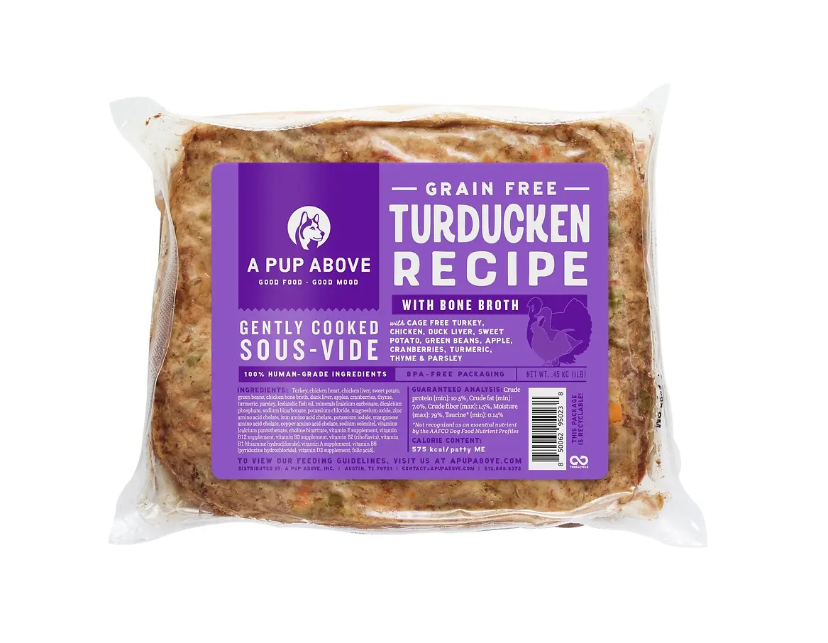 Turducken Recipe Gently Cooked Frozen Dog Food 1 lb