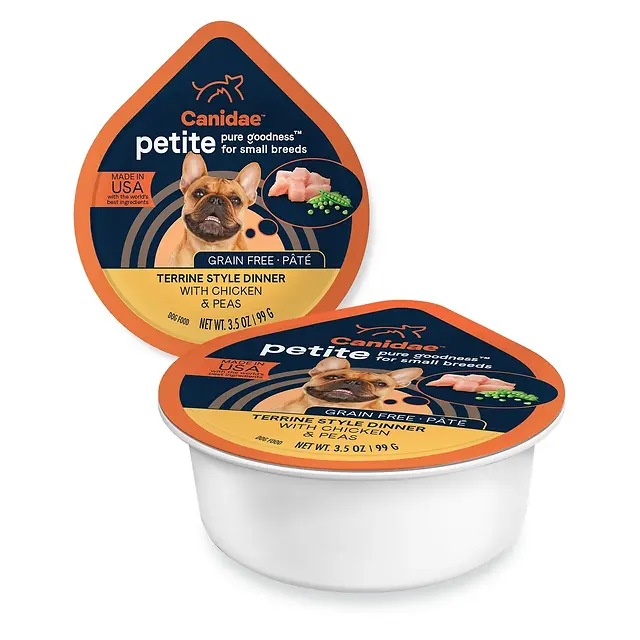 Pure Petite for Small Breeds Grain-Free Pâté Chicken & Peas Wet Dog Food 3.5 oz
