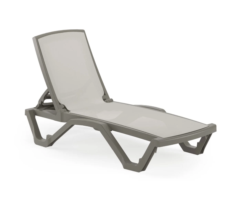 SUNBED MARE W/O ARMREST MINK