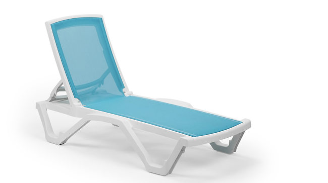 SUNBED MARE W/O ARMREST IV BL