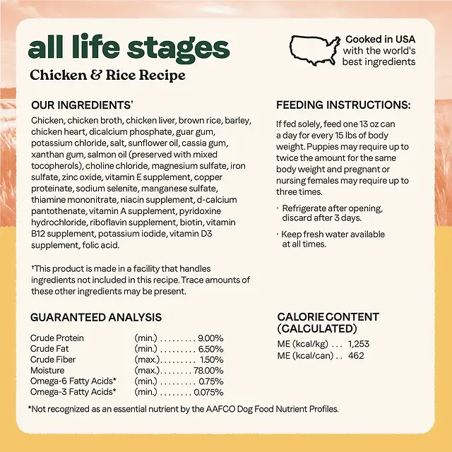 All Life Stages Chicken & Rice Recipe Canned Dog Food 13 oz