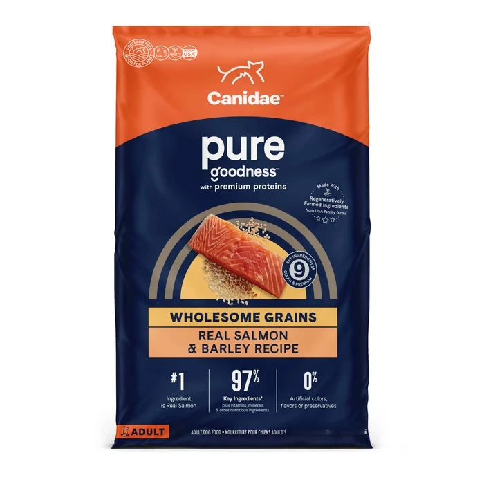 Pure Goodness Wholesome Grains Salmon & Barley Recipe Dry Dog Food 24 lb