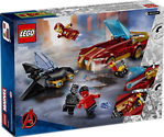 LEGO IRON MAN CAR & BLACK PANTHER vs RED HULK