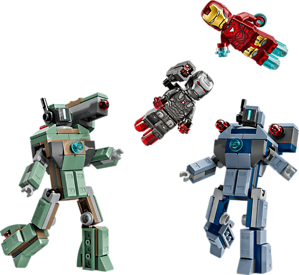 LEGO IRON MAN & WAR MACHINE VS. HAMMER DRONES