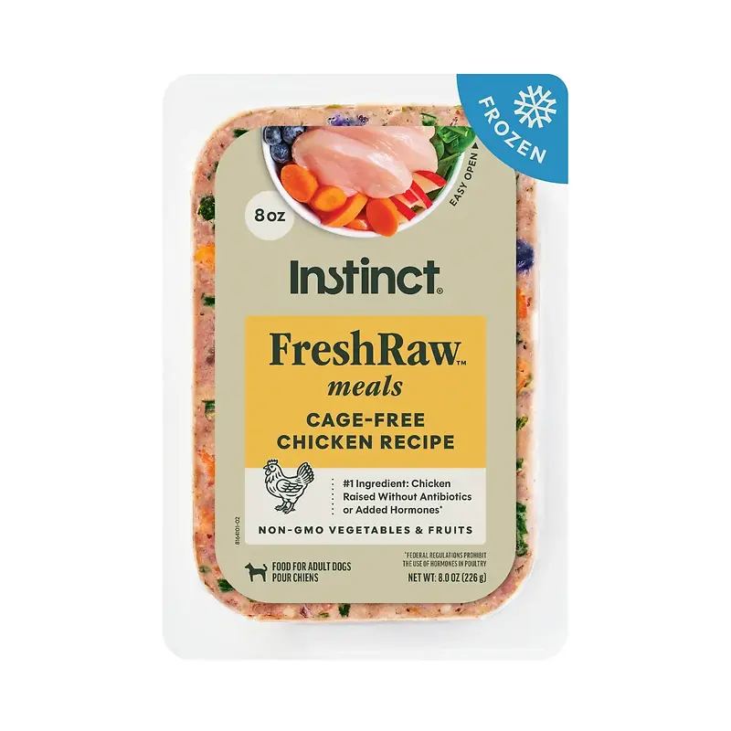 FreshRaw Meals Cage-Free Chicken Recipe Frozen Dog Food 8 oz