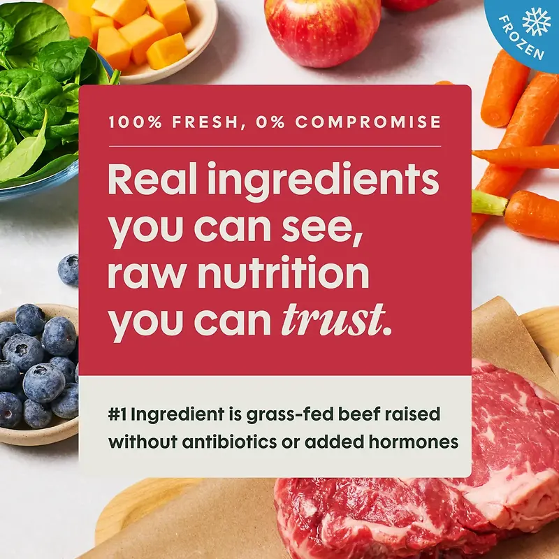 FreshRaw Meals Recipe Sampler Frozen Dog Food 6 - 8 oz Pouches