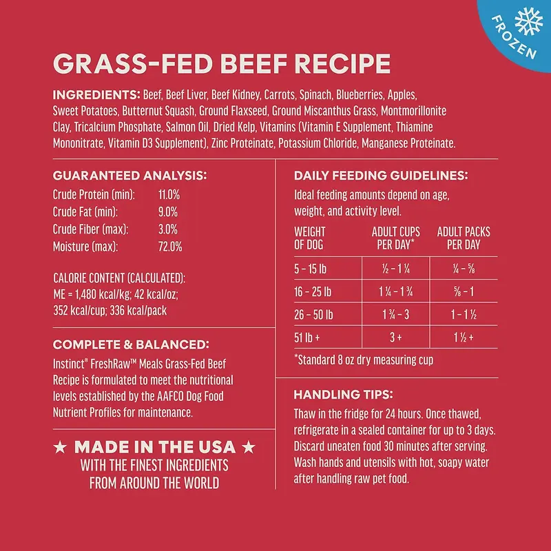 FreshRaw Meals Recipe Sampler Frozen Dog Food 6 - 8 oz Pouches