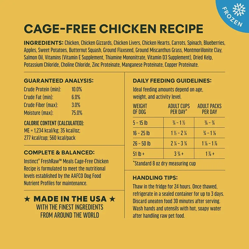 FreshRaw Meals Recipe Sampler Frozen Dog Food 6 - 8 oz Pouches
