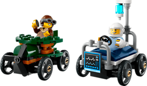 LEGO AIRPLANE VS. HOSPITAL BED RACE CAR PACK