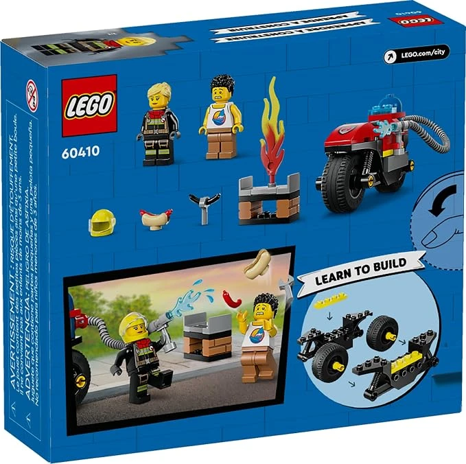LEGO FIRE RESCUE MOTORCYCLE FIREFIGHTER TOY