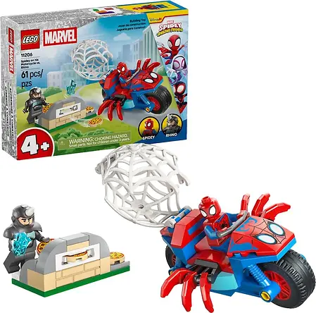 LEGO MARVEL SPIDEY ON HIS MOTORCYCLE VS. RHINO
