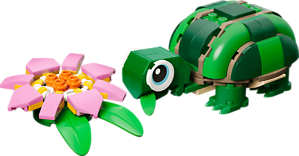 LEGO CREATOR 3-IN-1 TURTLE WITH A WATER LILY FLOWER
