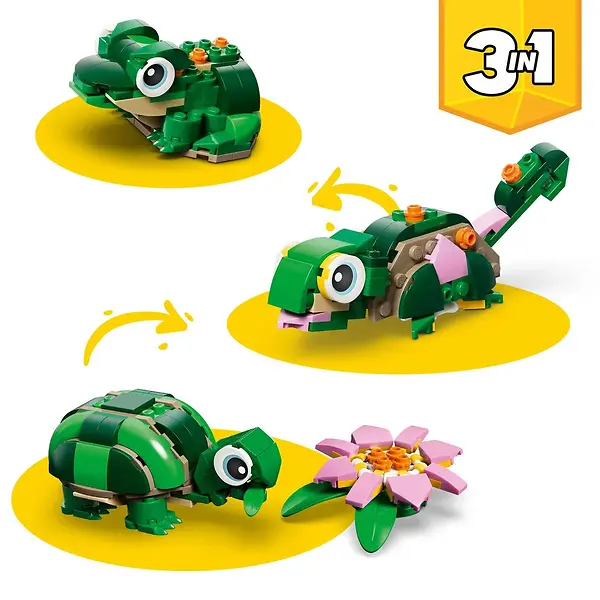 LEGO CREATOR 3-IN-1 TURTLE WITH A WATER LILY FLOWER